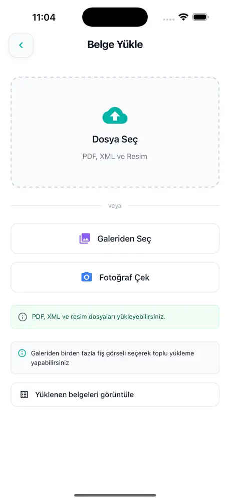 Belgeyi fotoğraflayın